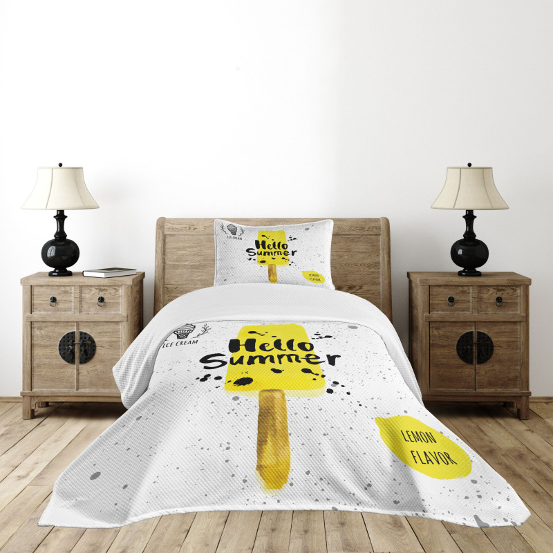 Lemon Flavor Bedspread Set