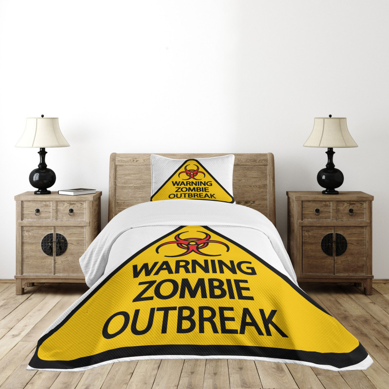 Warning Outbreak Bedspread Set