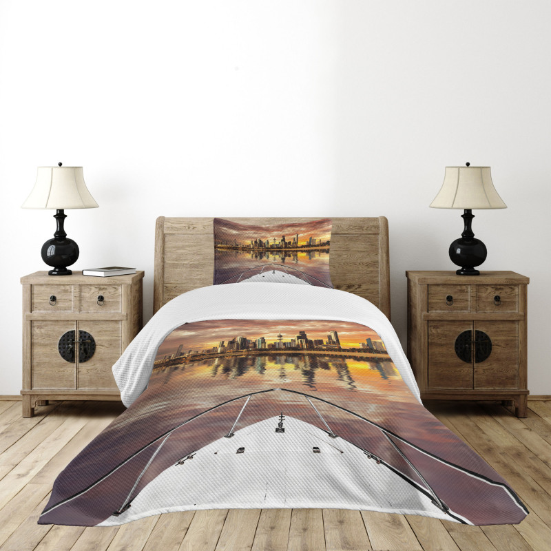 Kuwait Cityscape Bedspread Set