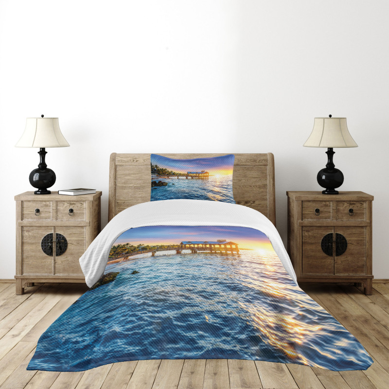 Florida Beach Bedspread Set