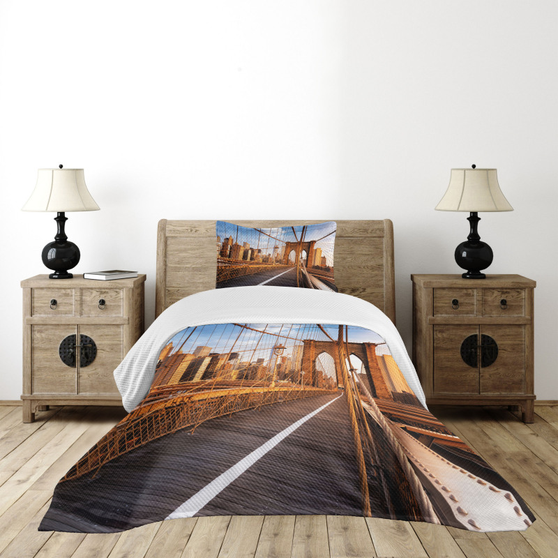 NYC Architecture Bedspread Set