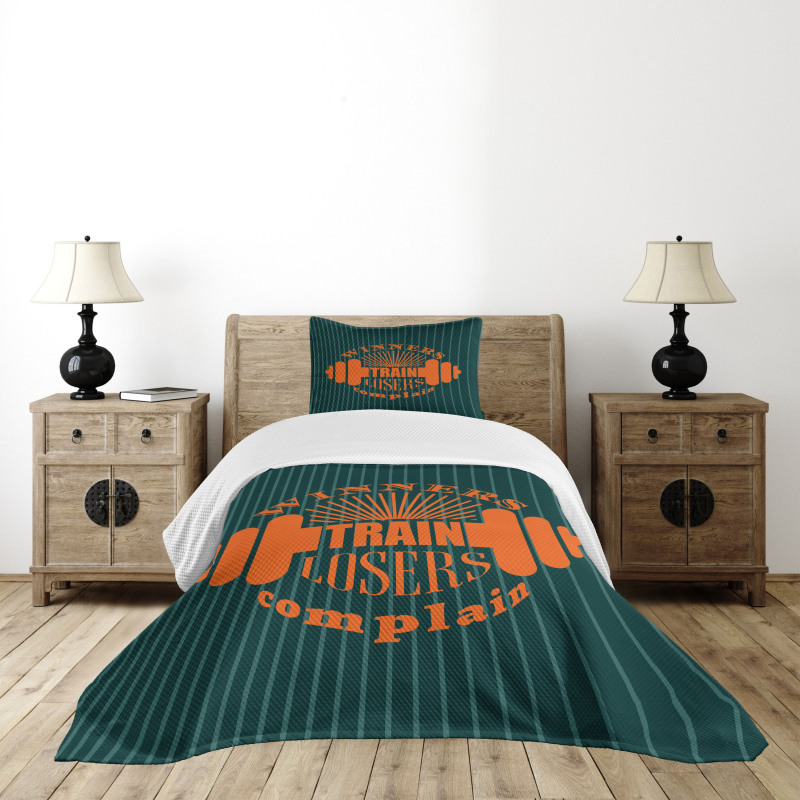 Winners Losers Words Bedspread Set