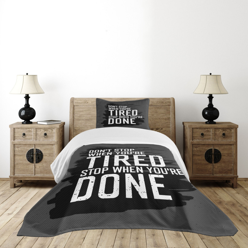 Dont Stop Keep Moving Bedspread Set