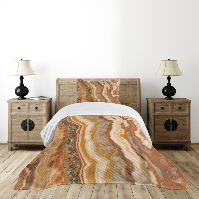 Watercolor Mineral Form Bedspread Set