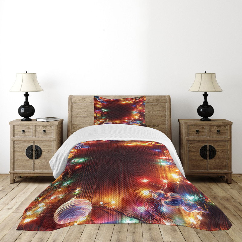 Hipster Grunge Tinsel Bedspread Set