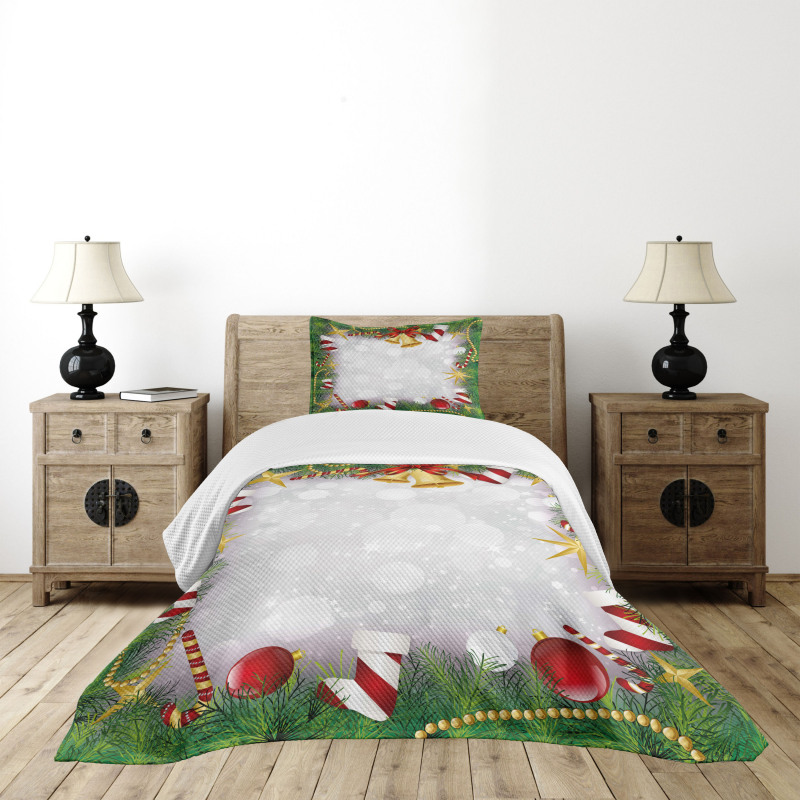 Night Xmas Eve Noel Bedspread Set