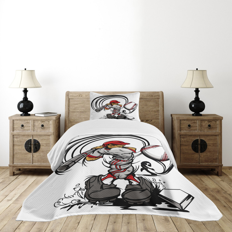 Cartoon Player Kids Bedspread Set