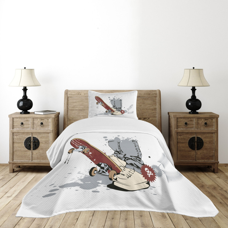 Skate and Sneakers Bedspread Set