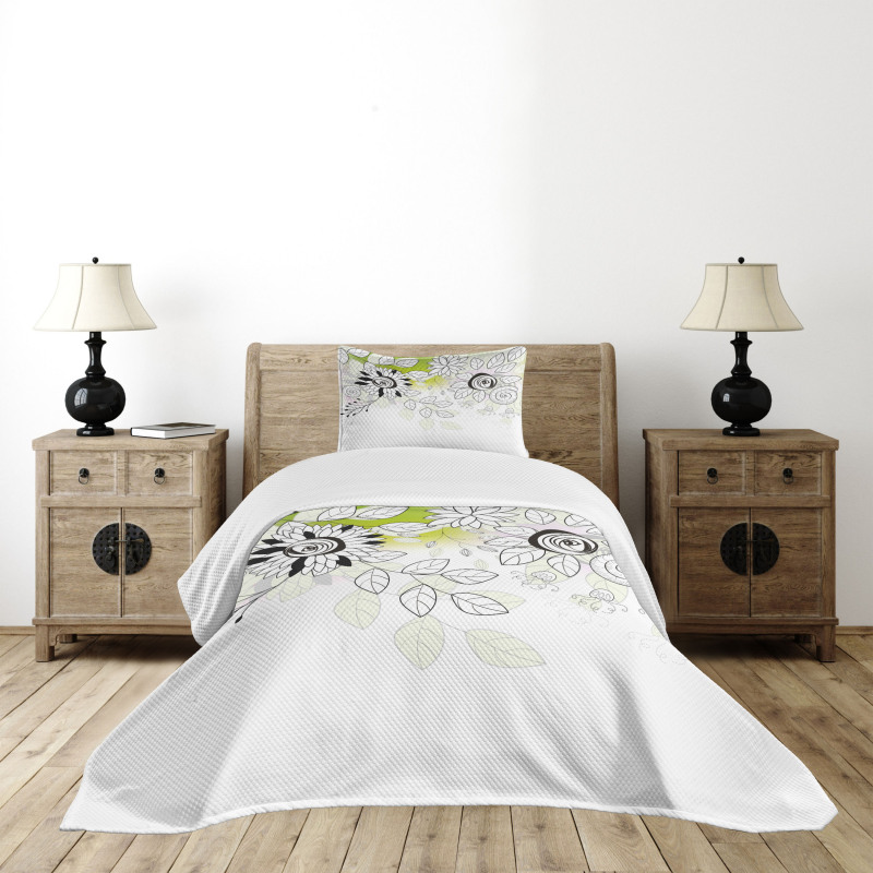 Wild Field Plants Bedspread Set