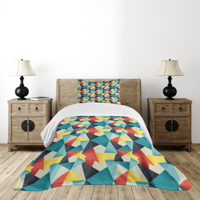 Colorful Fractal Bedspread Set