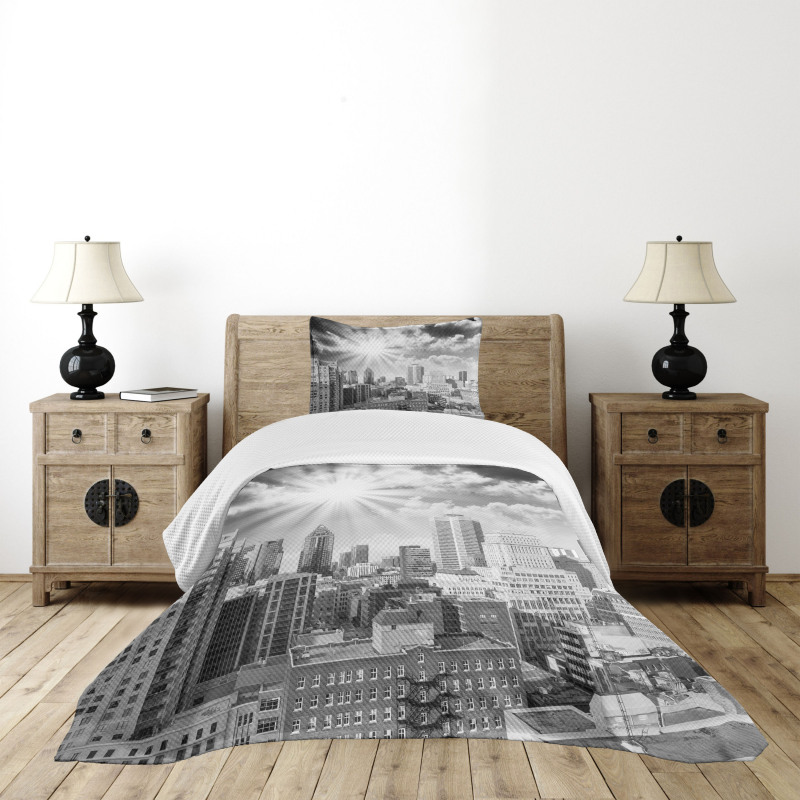 Aerial Montreal Bedspread Set