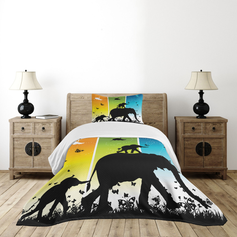 Colorful Nature Bedspread Set