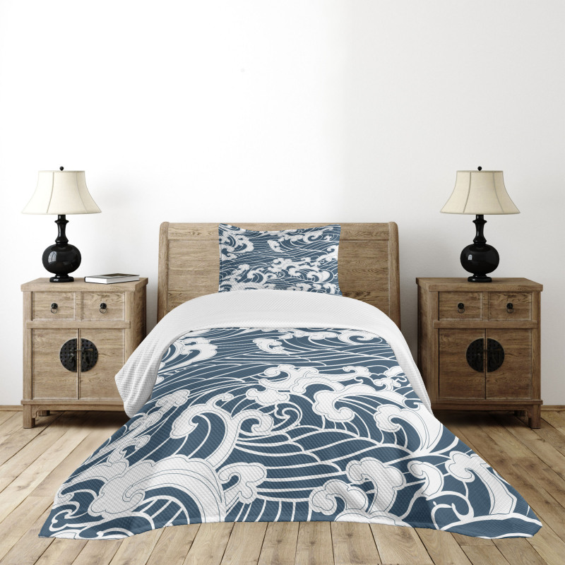 River Storm Retro Bedspread Set