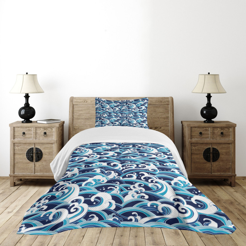 Water Splash Foam Bedspread Set