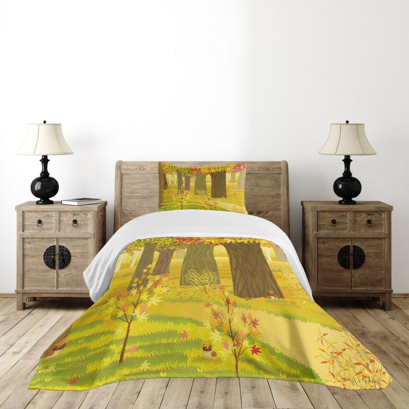 Fantasy Dreamlike Forest Bedspread Set