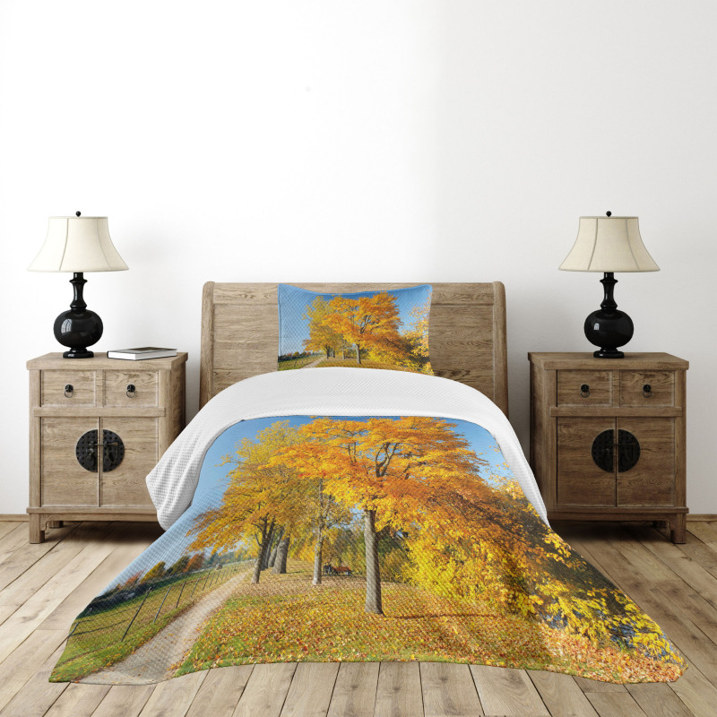 Maple Trees Countryside Bedspread Set