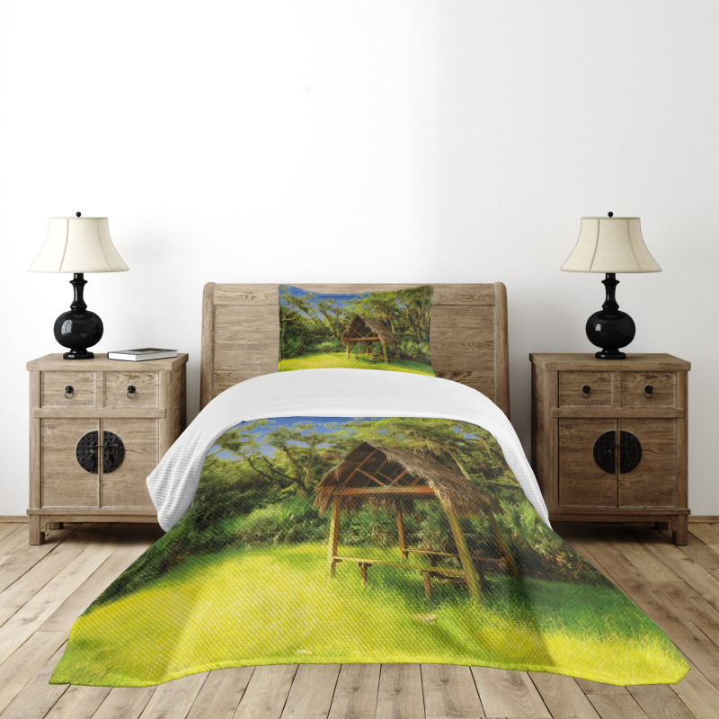 Tropic Hut Woods Bedspread Set