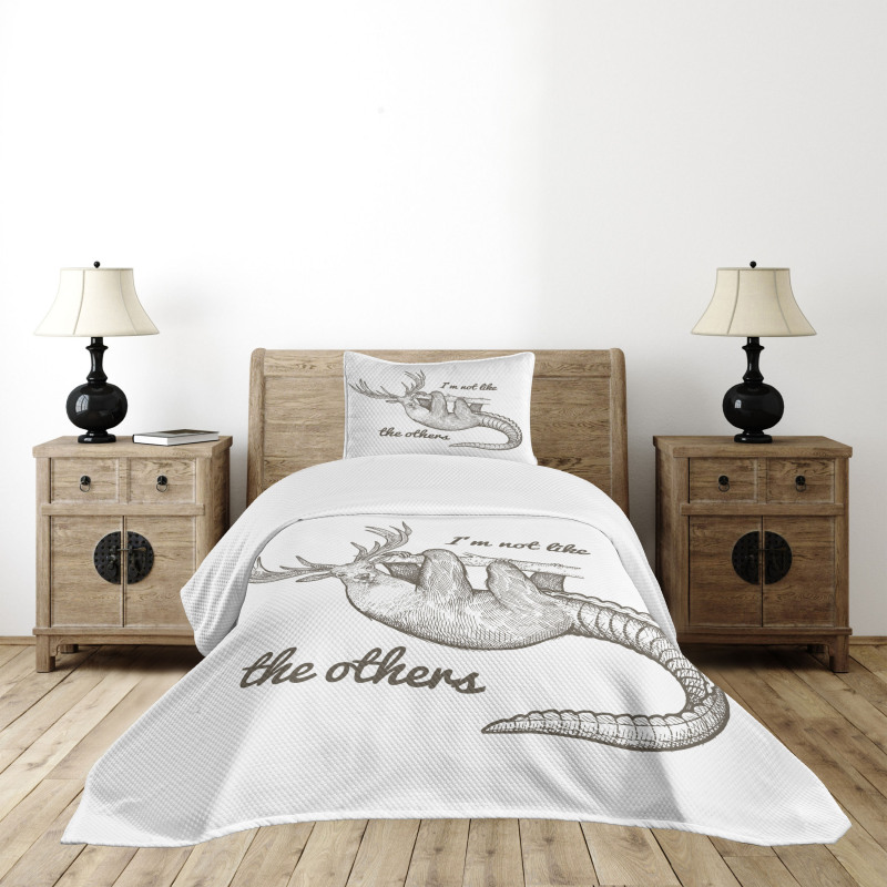 Animal Words Bedspread Set