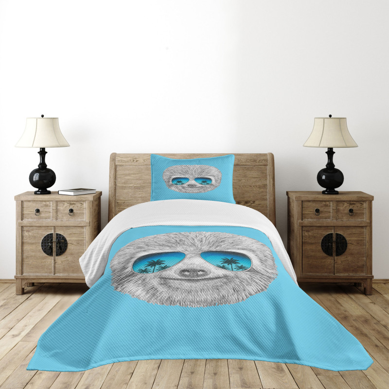 Hawaiian Beach Hipster Bedspread Set