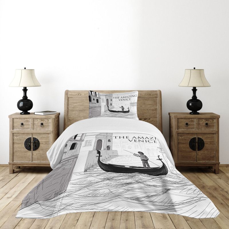 Canals Child Gondolier Bedspread Set