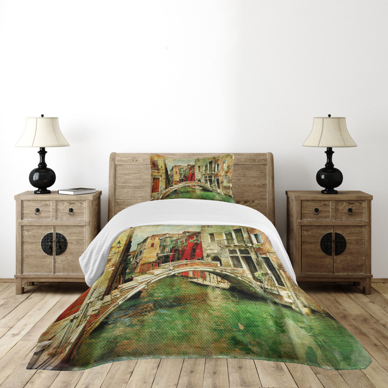 Historic Landscape Art Bedspread Set