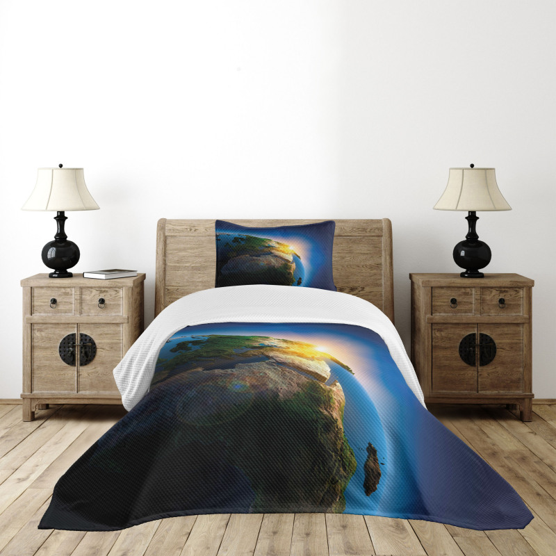 Morning Sunrise Space Bedspread Set