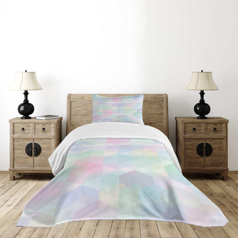 Hexagonal Soft Bedspread Set