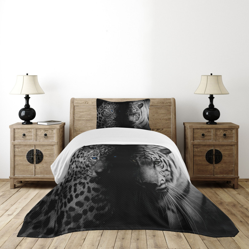 Wild Leopards Bedspread Set
