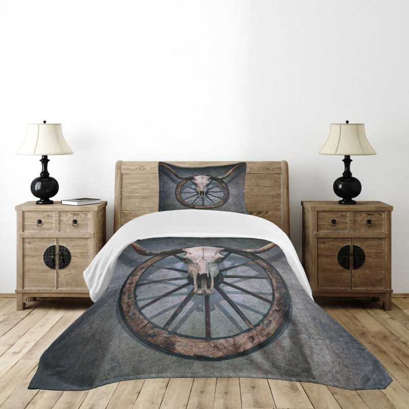 West Skull Bedspread Set