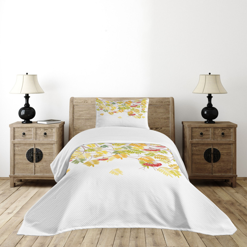 Colorful Vivid Fall Tree Bedspread Set