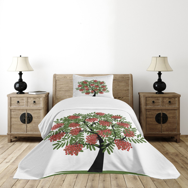 Tree Full of Fruits Art Bedspread Set