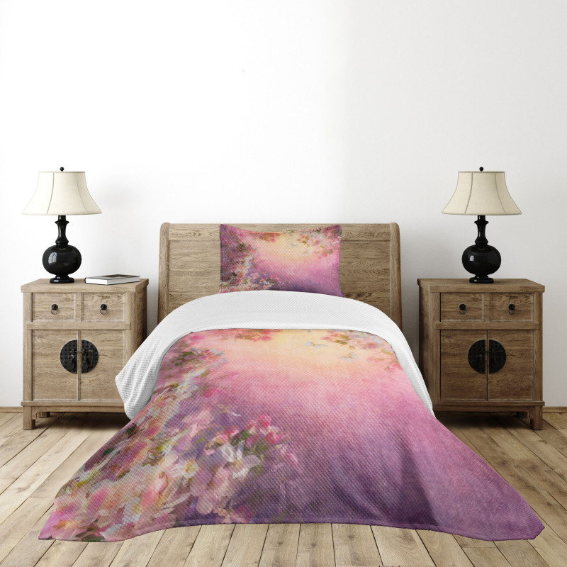 Enchanted Blossom Petals Bedspread Set