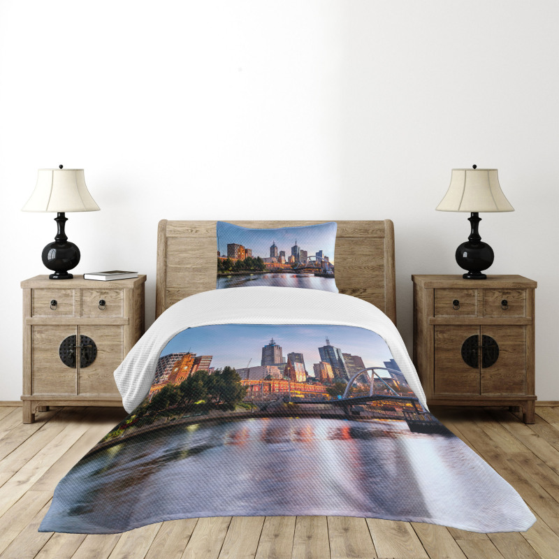 Morning Australia River Bedspread Set