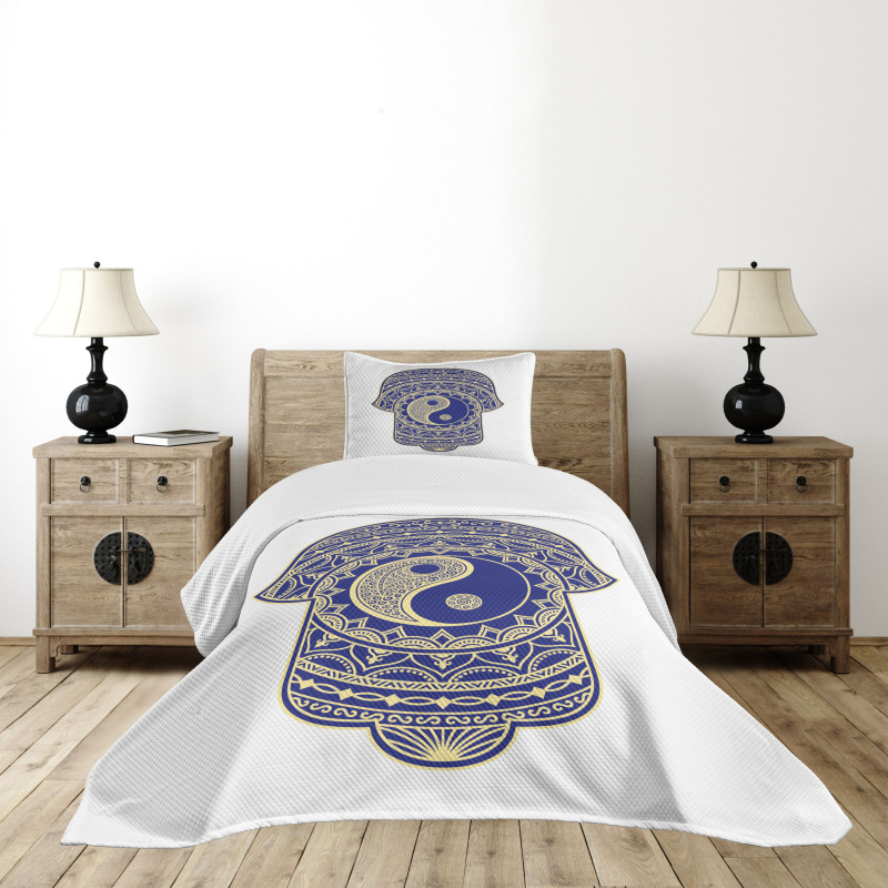 Japanese Ying Yang Bedspread Set