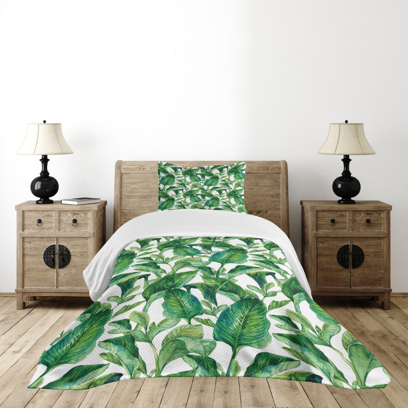Equatorial Leaves Bedspread Set