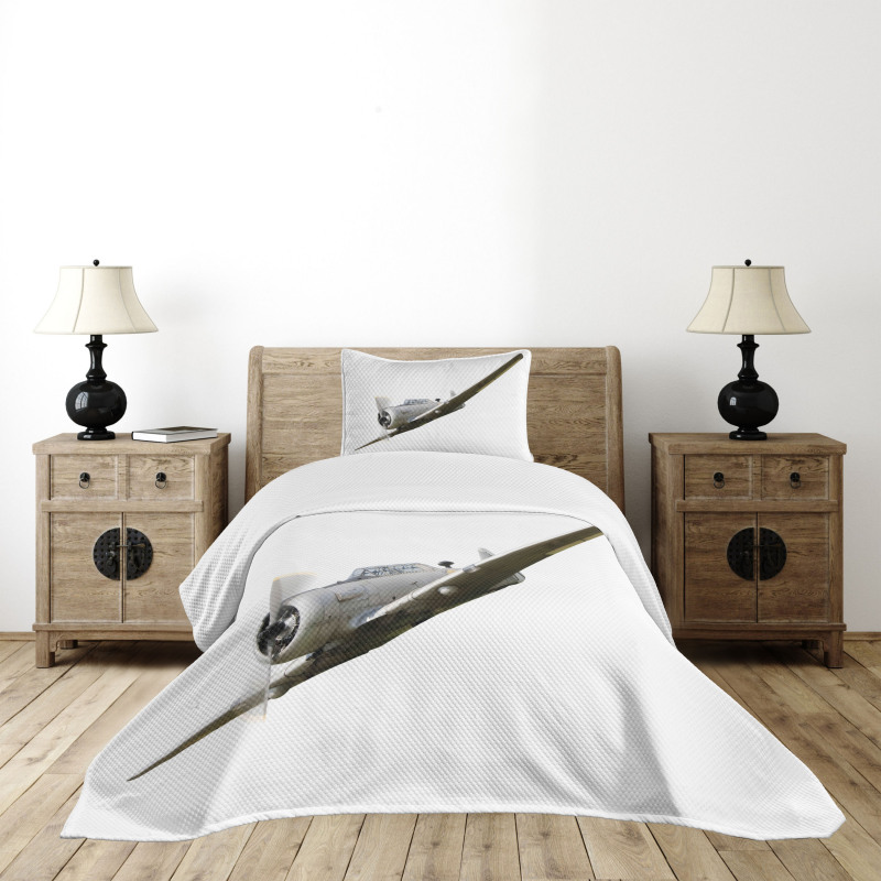 Retro Aircraft Bedspread Set