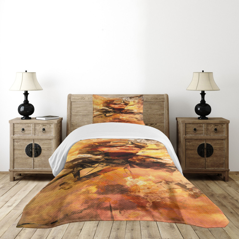 Pilot Portrait Bedspread Set