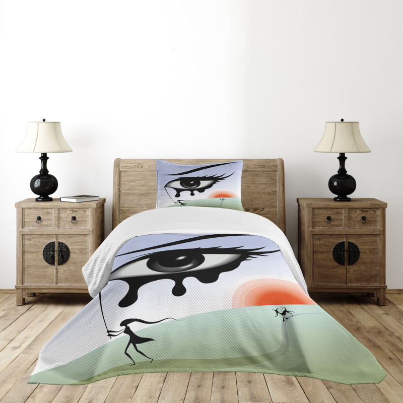 Surreal Avant Garde Art Bedspread Set