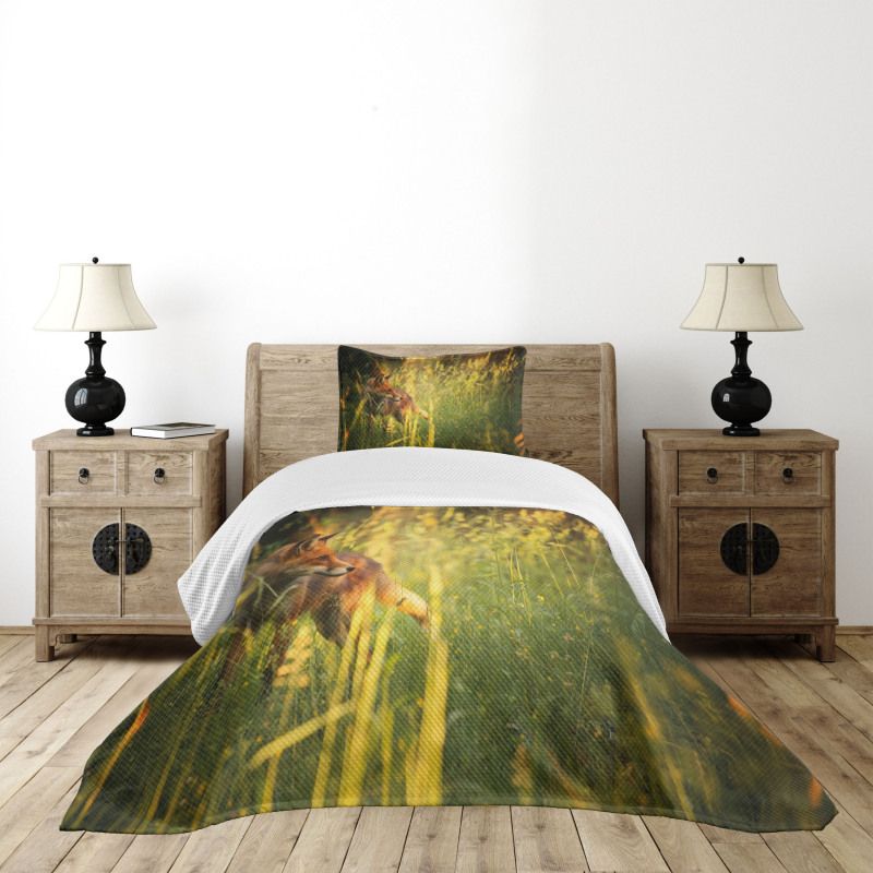 Vixen Mammal Summer Forest Bedspread Set