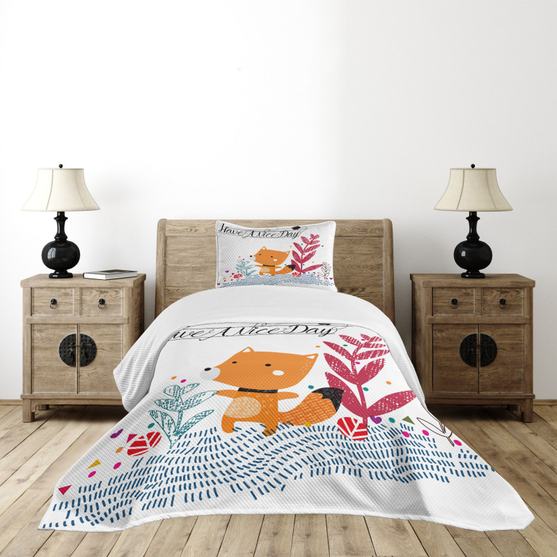 Character Geometric Bedspread Set