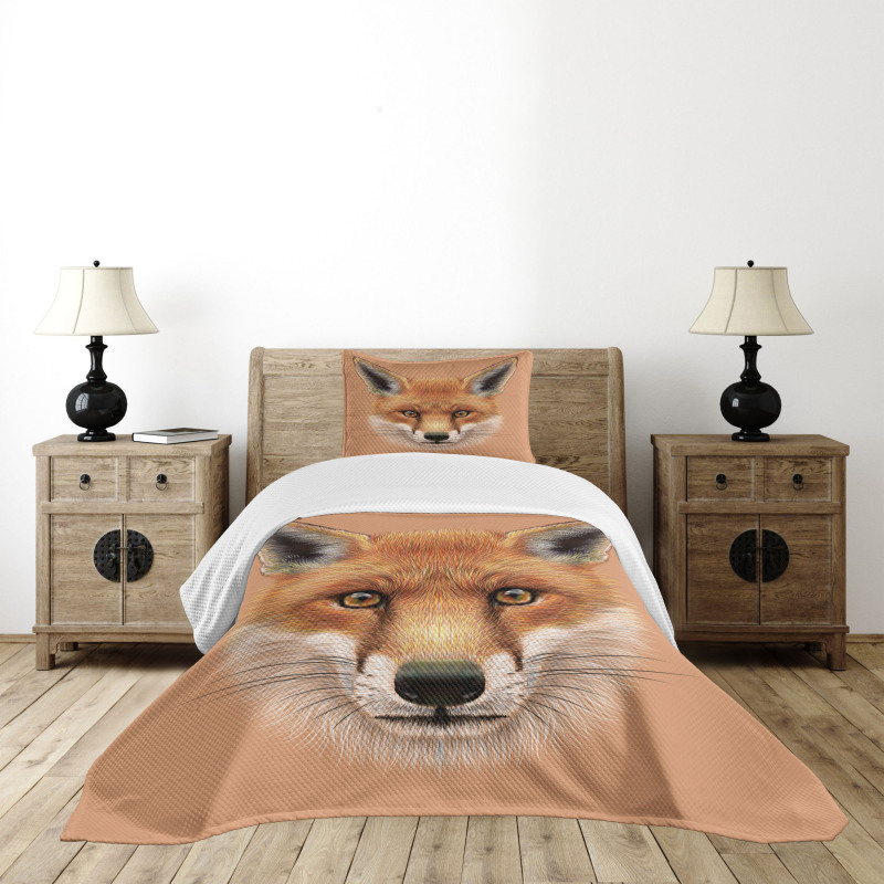 Fluffy Face Forest Bedspread Set