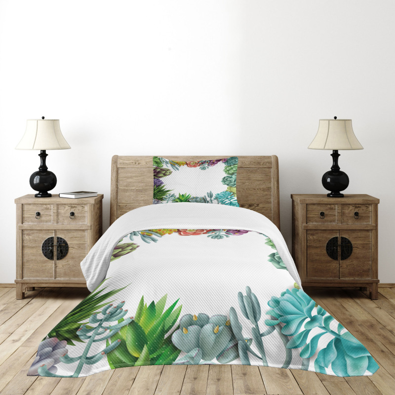 Garden Tropical Nature Bedspread Set