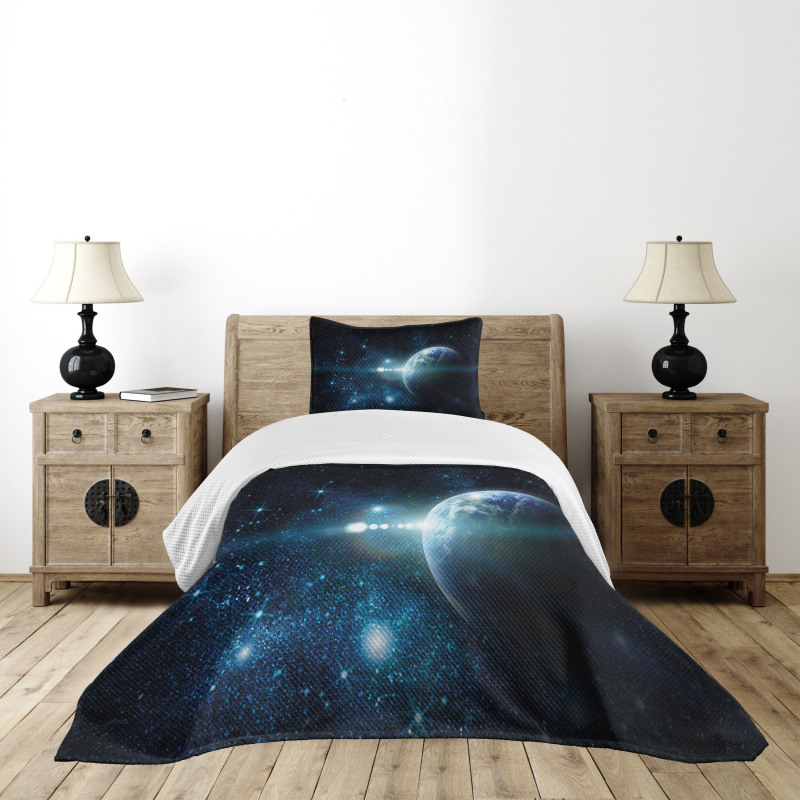 Mysterious Outer Space Bedspread Set