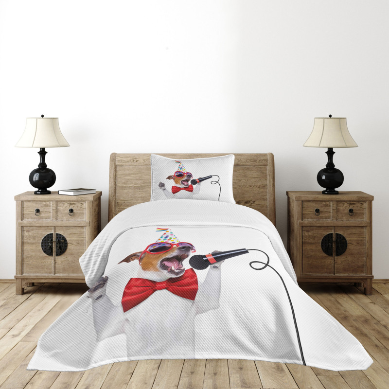 Birthday Doggy Bedspread Set