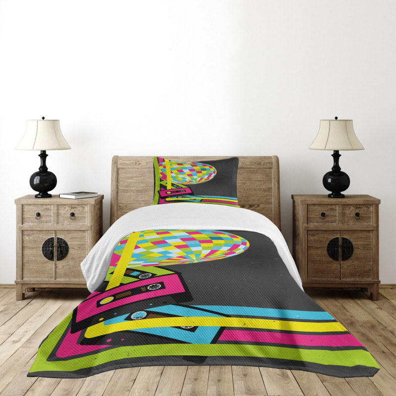 Retro Disco Ball Bedspread Set