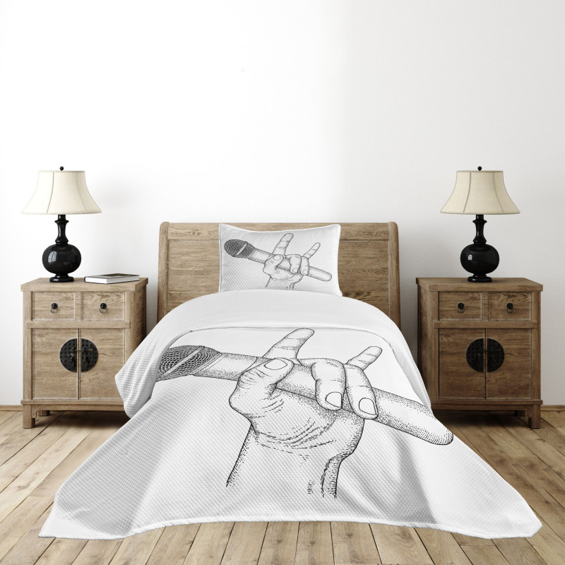 Rock High Sign Bedspread Set