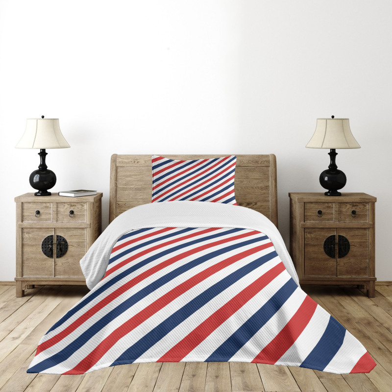 Diagonal Retro Bedspread Set