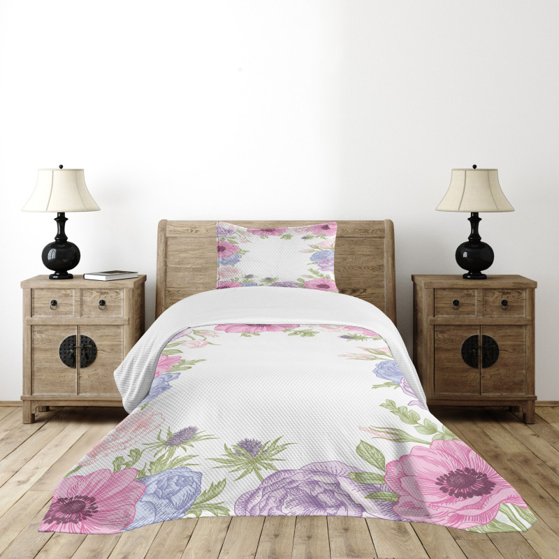 Summer Flora Bedspread Set