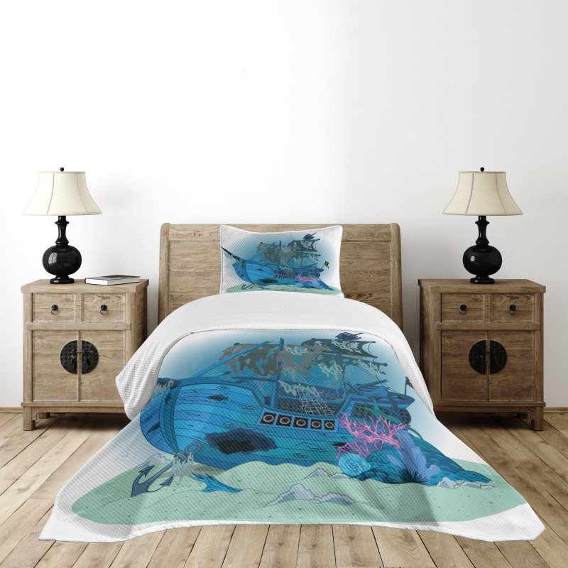 Underwater Antique Bedspread Set