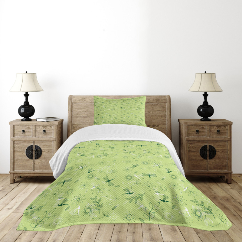 Flowers Kids Boys Bedspread Set